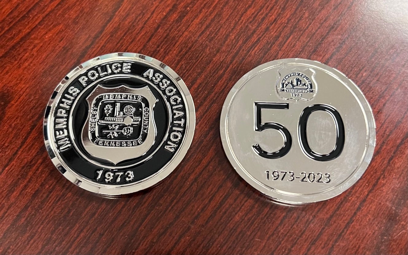 MPA 50 Challenge Coin Memphis Police Association Charitable